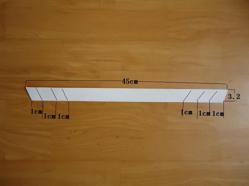 Shirt paper collar strip Shirt cardboard Total length 45CM*width 3 2CM Not in stock Custom-made