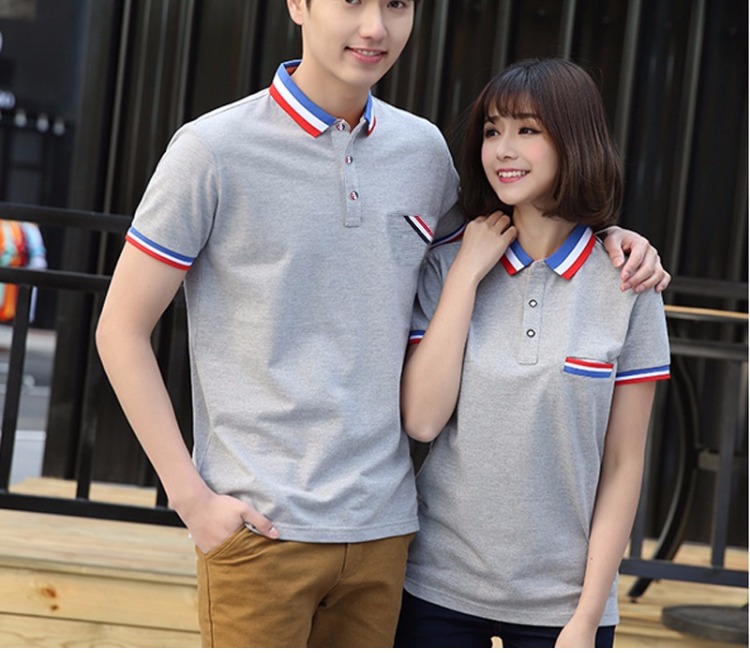 Chất béo áo thun ngắn tay mùa hè thêm cổ áo nam màu lớn vạt áo mỏng màu nam phù hợp với áo polo cộng với tăng phân bón áo phông kẻ ngang nam
