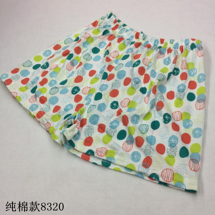 Quần short cotton phụ nữ lỏng phần mỏng dễ thương cartoon kẻ sọc home boyshort cotton ngủ quần điều hòa không khí quần
