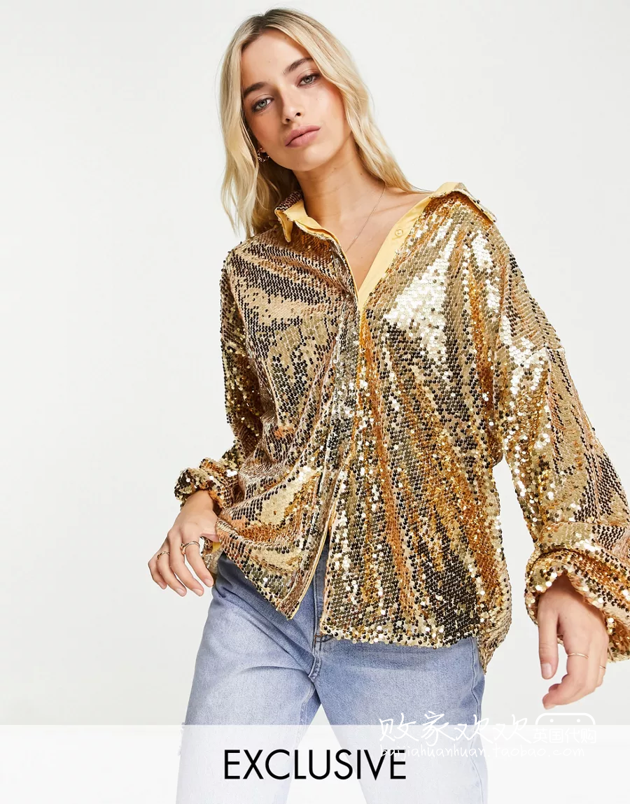 11 11 12 2021 2021 point to women's new turn gold sequin gold sequin 100 hitch