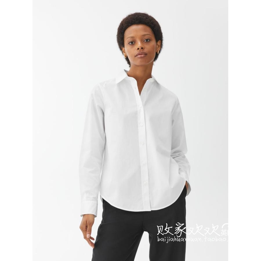 UK 03 25 products ARKET women's dress new collar pure color official 100 lap shirt