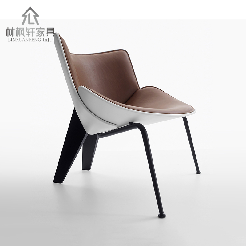 Nordic do-maru designer chair fiberglass special-shaped light luxury chair easy chair model room armrest leisure chair