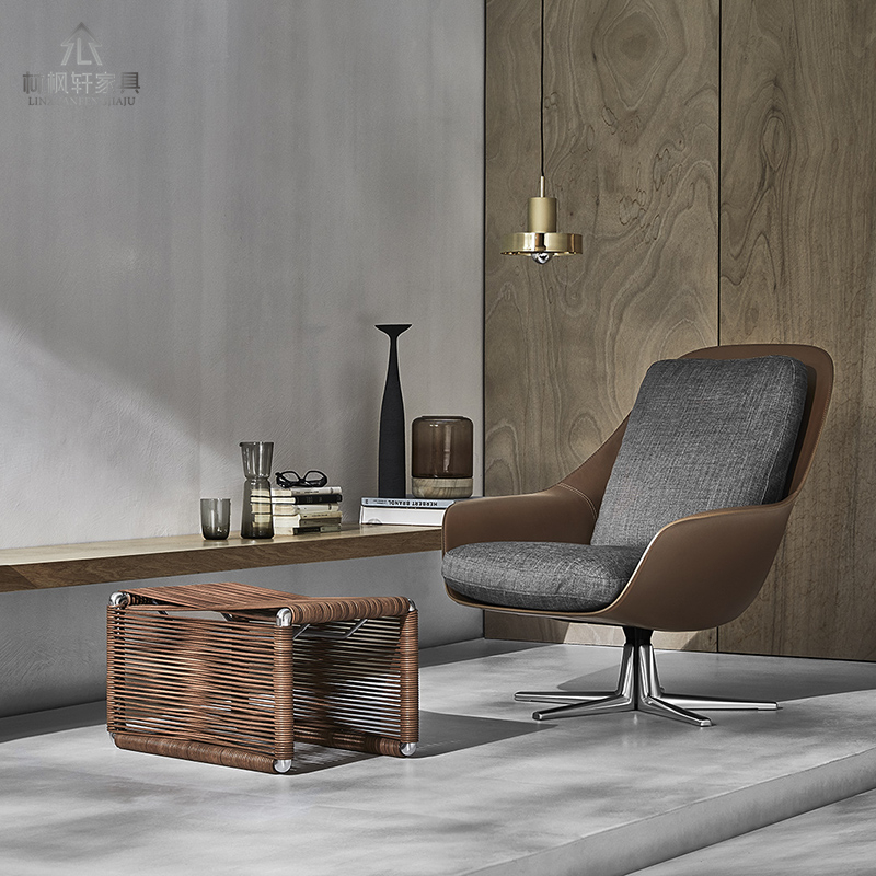 Nordic designer glass fiber single-person luxury sofa chair living room Casual chair lazy chair