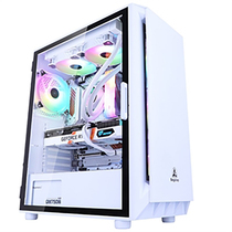 Xin Valley GANK5 Straight Man 1 White Desktop Computer Full Side Overdraft Water Cooled Game Case ATX Big Board Back Line DIY