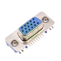 AMP VGA connector 15P 90-degree bent foot model 0-1470816-1 pin on seven lower eight