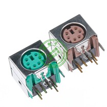 High quality MINI DIN connector Mouse connector 6PIN 90-degree bent foot gold plated