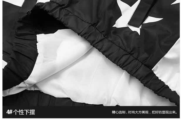 2018 đất nước thủy triều tương phản màu sắc hip hop lỏng gió mùa xuân và mùa thu cặp đôi hip-hop áo khoác thể thao áo khoác trẻ áo khoác nam đẹp