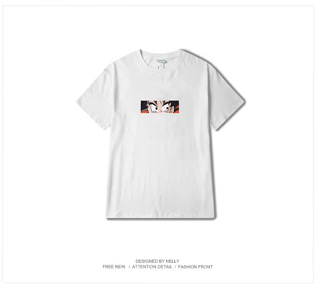 Tide thương hiệu áo thun nam tay ngắn mùa hè tay ngắn mùa hè xu hướng hip-hop châu Âu và Mỹ lỏng lẻo đường phố mùa hè mới siêu lửa áo thun form rộng nam