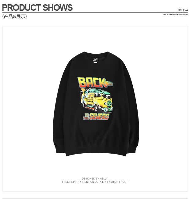 Áo len oversized cổ tròn áo thun hip hop nam và nữ thủy triều thương hiệu cá tính đan áo len xu hướng Nhật Bản áo hoodie dây kéo