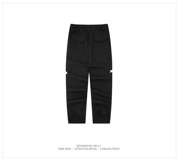 American Tide thương hiệu Nhật Bản retro nhiều túi áo rộng quần ống rộng quần kín miệng quần harem giản dị nam triều quần sooc