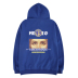 Đường phố mùa đông BF gió trùm đầu áo len màu xanh hoodie nam đẹp Áo len