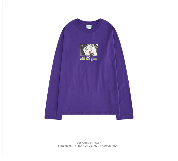 Thanh niên retro Nhật Bản thời trang đường phố hip hop Áo thun nam tay dài Harajuku phiên bản Hàn Quốc của những chiếc áo hoodie hoang dã của cặp đôi áo form rộng nam