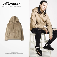 Retro hip hop Nhật Bản Harajuku Thương hiệu thủy triều cổ đại đôi nam nữ hoodies áo thể thao đường phố cao trùm đầu áo len áo hoodie form rộng