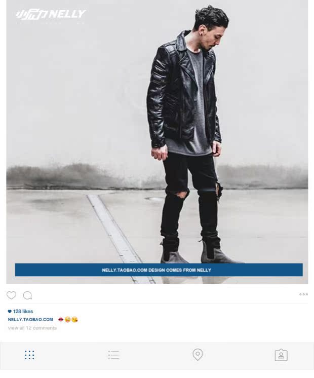 High Street Dark Dark Hole Jeans Jeans Kích thước lớn Quần dài đến đầu gối Quần đen Slim Jeans BIKER Quần áo nam