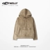 Retro hip hop Nhật Bản Harajuku Thương hiệu thủy triều cổ đại đôi nam nữ hoodies áo thể thao đường phố cao trùm đầu áo len áo hoodie form rộng Áo len
