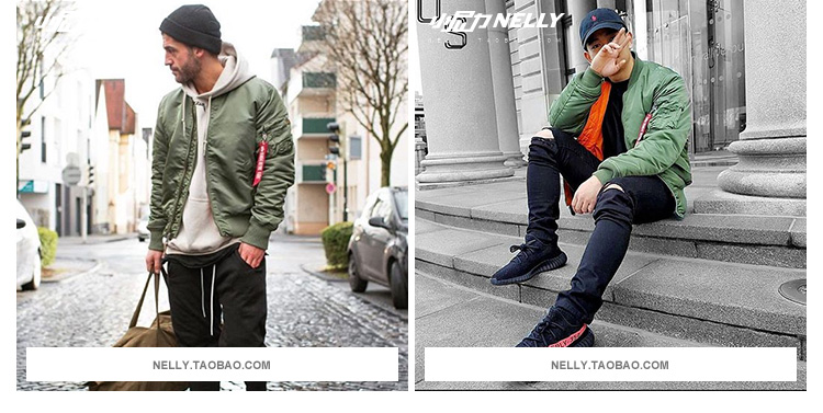 Áo khoác mùa đông đường phố thời trang đường phố lỏng hip hop coat dày air force MA1 áo khoác áo khoác cotton jacket coat nam giới và phụ nữ