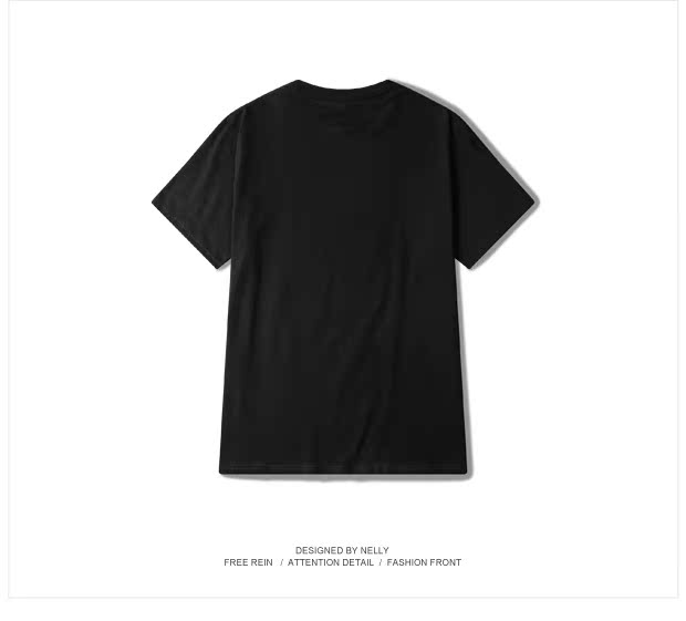 Trung Quốc có hip hop cậu bé TT của bạn với cùng một đoạn áo thun nam và nữ quần áo ngắn tay siêu cổ tròn cotton thủy triều áo thun nam polo
