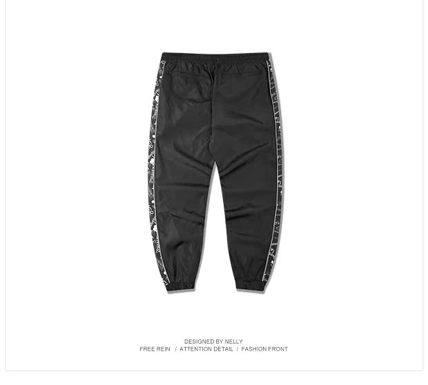 Quần nam và nữ sinh viên lỏng lẻo ulzzang hoang dã Harlan Harajuku vài chiếc quần thể thao mỏng quần hip hop quần tây nam
