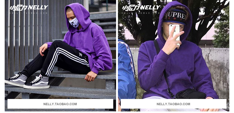 Áo len trùm đầu của nam giới có mũ cao áo khoác nam hoodie