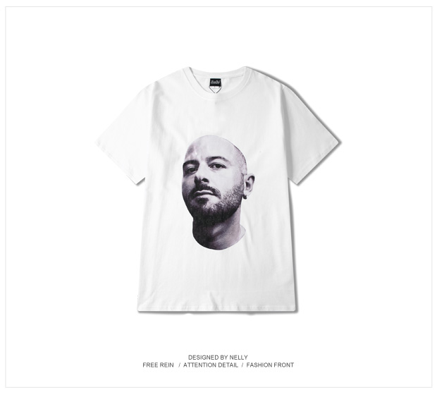 Thời trang đường phố Mỹ đường phố hip hop ván trượt retro xu hướng in ảnh retro tay áo ngắn nam và nữ nửa tay áo tee áo thun nam tay ngắn có cổ