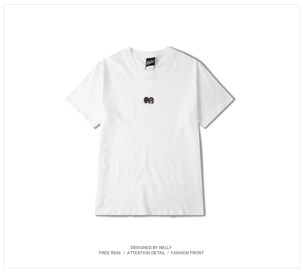 Mùa hè mới nguyên bản hoạt hình retro hip hop rap Nhật Bản in cotton Slim áo thun ngắn tay nam cổ tròn áo phông nam cao cấp
