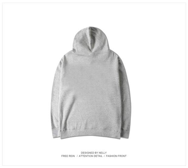 Ulzzang thời trang đường phố gốc retro màu cam in áo thun áo len giản dị áo hoodie nam và nữ trùm đầu áo hoodie nỉ bông dày