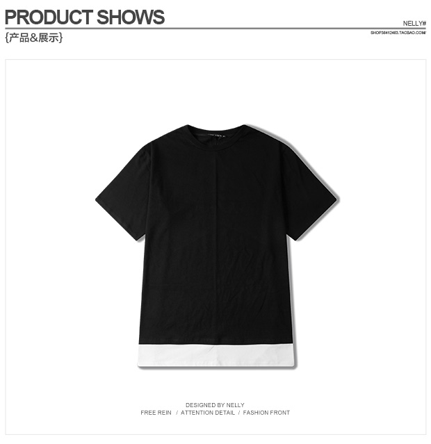 Mùa hè mới Hồng Kông phong cách cotton nguyên chất ngắn tay áo thun màu rắn tay nam nửa tay nửa dưới đôi nam tính từ bi áo hai dây áo ba lỗ nam