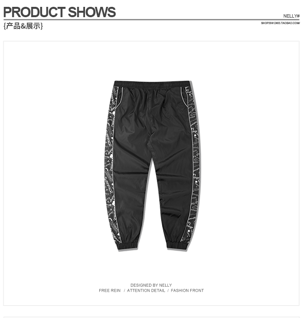Quần nam và nữ sinh viên lỏng lẻo ulzzang hoang dã Harlan Harajuku vài chiếc quần thể thao mỏng quần hip hop quần tây nam