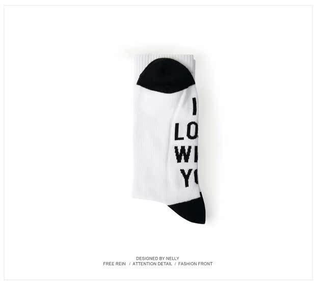 Tide thương hiệu vớ nữ cotton nam vớ thể thao trượt ván vớ đường phố mùa thu và mùa đông cá tính tất adidas