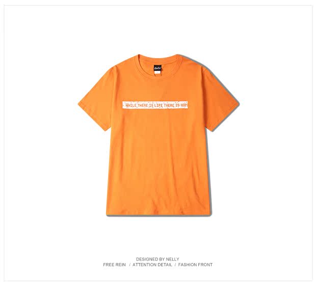 HIPHOP hip hop lỏng lẻo học sinh TEE thủy triều nam giản dị nửa tay áo đường phố thương hiệu áo thun ngắn tay mùa xuân và quần áo mùa hè nam Áo thun nam Hàn Quốc