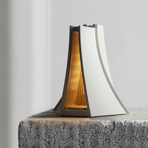 Mud thinking country original Lusiyi church cement table lamp decoration designer gift classic concrete building night light