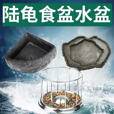 Tortoise basin food basin feeder drinking basin crawling pet reptile lizard food plate turtle bath snake frog hamster