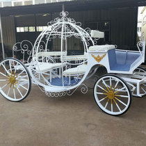 Carriage de la citrouille familiale de la citrouille Art de fer Art de fer Cinderella princesse swing pièce de Noël Visite scénique personnalisée film et accessoires de télévision