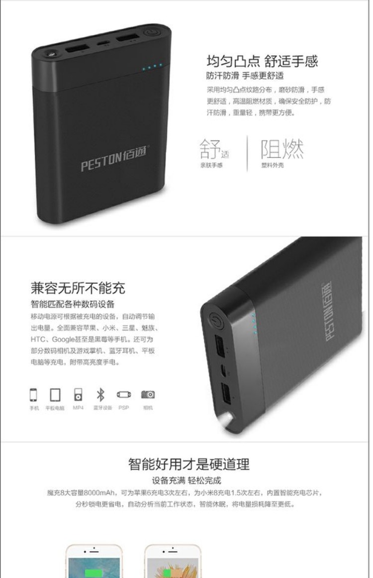 Bài ma thuật đấm 8 thông qua điện thoại di động sạc Po nhỏ tablet 2.1A Oki nhanh dual-port USB sạc điện thoại di động - Ngân hàng điện thoại di động sạc dự phòng 50000mah