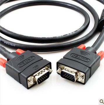 Superior Y-C508A pure copper engineering grade double magnetic ring VGA connecting line 20 m 3C 6 core line-by-line sweep