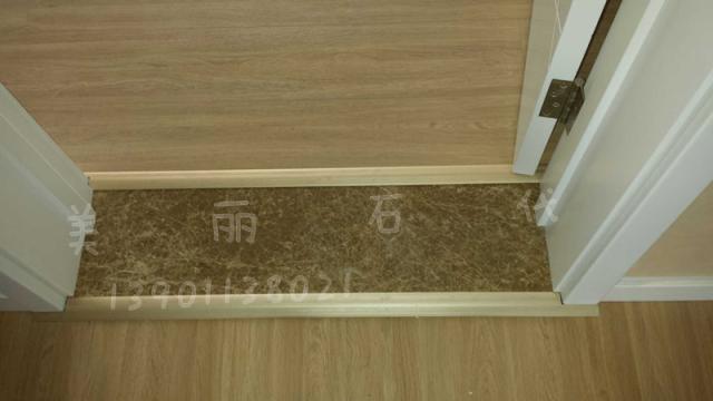 Light brown mesh Marble door stone Stone threshold stone Imported light brown mesh skirting line Wave line