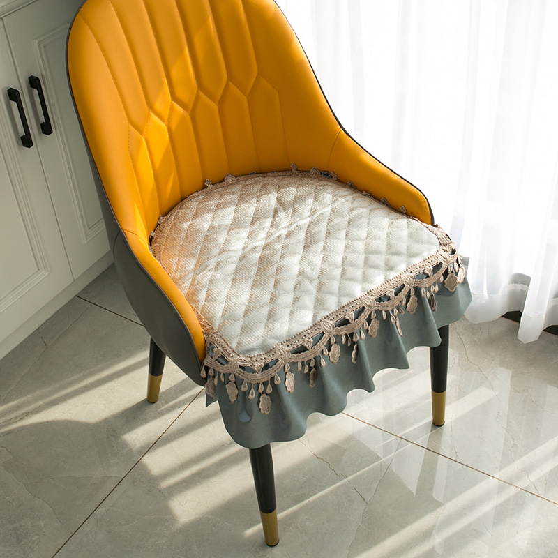 Light luxury chair cushion simple modern dining chair cushion four seasons universal non-slip Nordic European style office chair leisure chair cushion