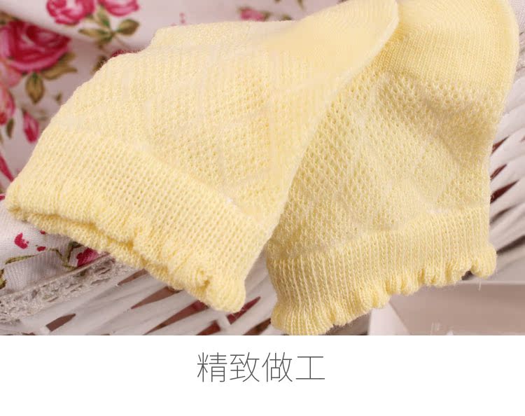 Tongtai vớ vớ em bé bông bé vớ cotton bốn mùa mùa xuân và mùa hè phần mỏng lưới lỏng miệng trẻ em vớ cotton 0-5 tuổi