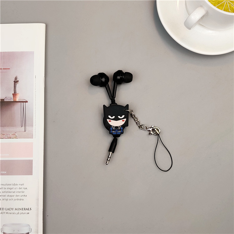 Automatic telescopic in-ear stretchable headset Portable Universal girl cute game oppo vivo storage
