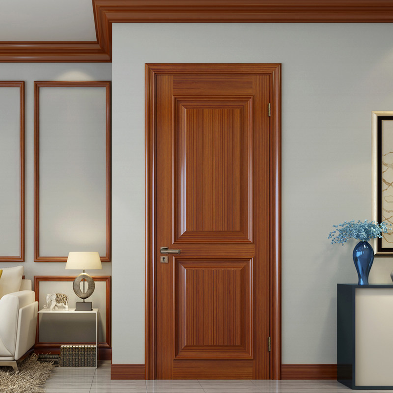 TATA wooden door simple interior door bedroom wooden door solid wood composite paint door mute door JO-010-J TCZ