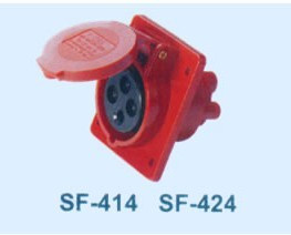 SFE upper Fung Industrial socket SF-424 32A quadrupole concealed inclined base IP44 four-core socket-Taobao
