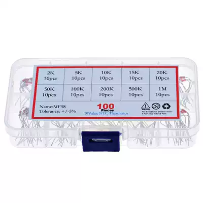 10 kinds of NTC sensitive resistance temperature sensor MF58 in-line induction cooker accessories 2K5K100K1M mixed kit