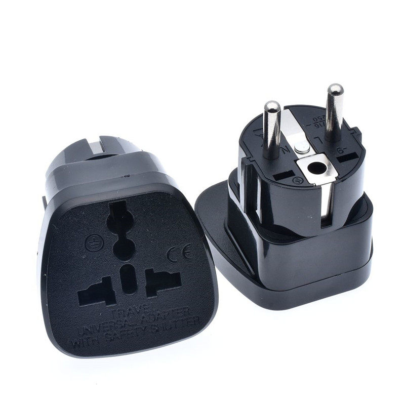 Embedded European gauge power supply switching plug Han France Design cylindrical converter universal socket SS-9