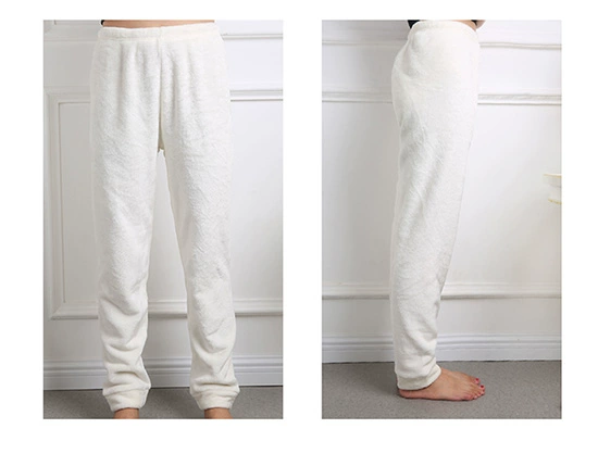 Flannel Pyjama Quần nhung nữ mùa thu và mùa đông dày Quần rộng Kích thước lớn Quần ấm co lại có thể mặc quần tây nữ đẹp