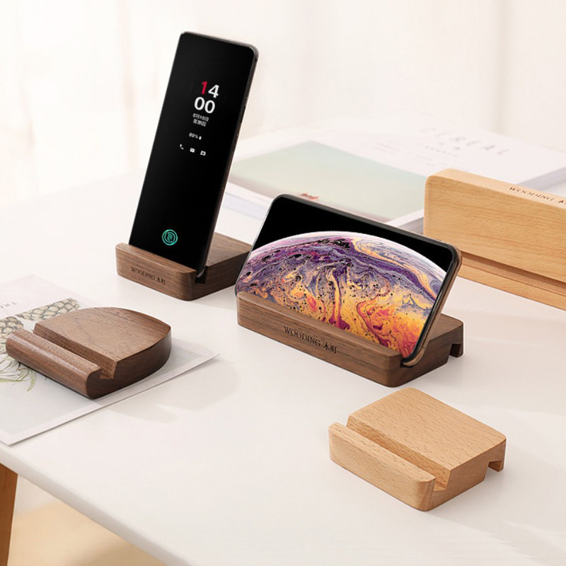 Creative Solid Wood Black Walnuts Mobile Phone Rack Ipad Flat Support Base Beech Wood Sloth Universal Mobile Phone Holder
