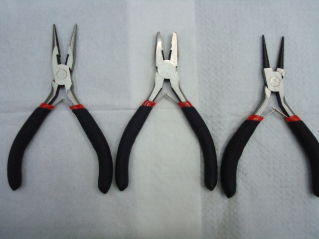 Pointer pliers Diagonal nose pliers Round nose pliers DIY Handmade Accessories Clamps Cutting Needles Rolls O-rings Accessories Beading Tool Pliers