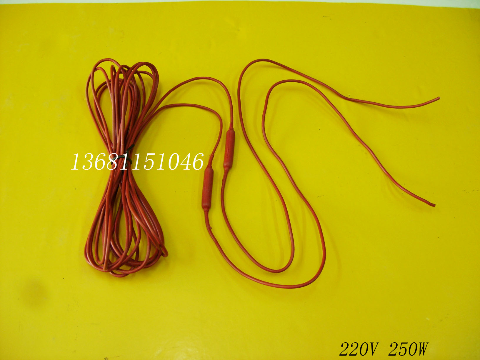 Moulded completely sealed and waterproof silicone rubber electric heating wire heating wire Multiple specifications Various lengths are also customizable