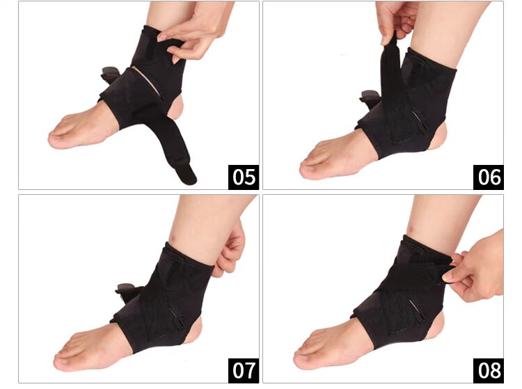 AQ bóng rổ bảo vệ bong gân bóng đá thể thao nam và nữ cố định mắt cá chân che cổ tay bảo vệ chân 5061SP - Dụng cụ thể thao bó gối tập gym
