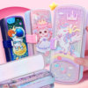 Little Elf Quicksand Primary School Male and Female Double-layer Pencil Box