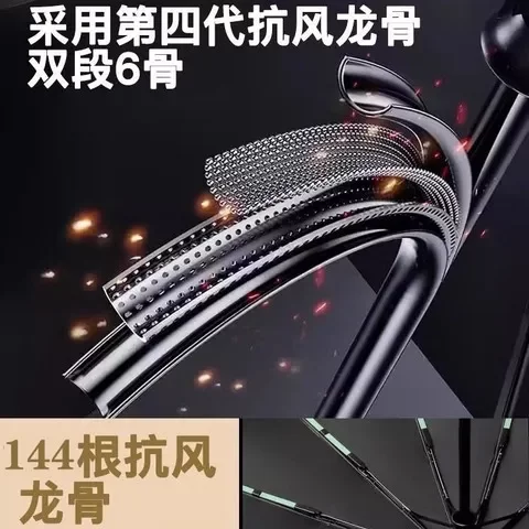 自动遮阳伞加大商务伞高级感广告伞太阳伞折叠女雨伞男士防晒伞